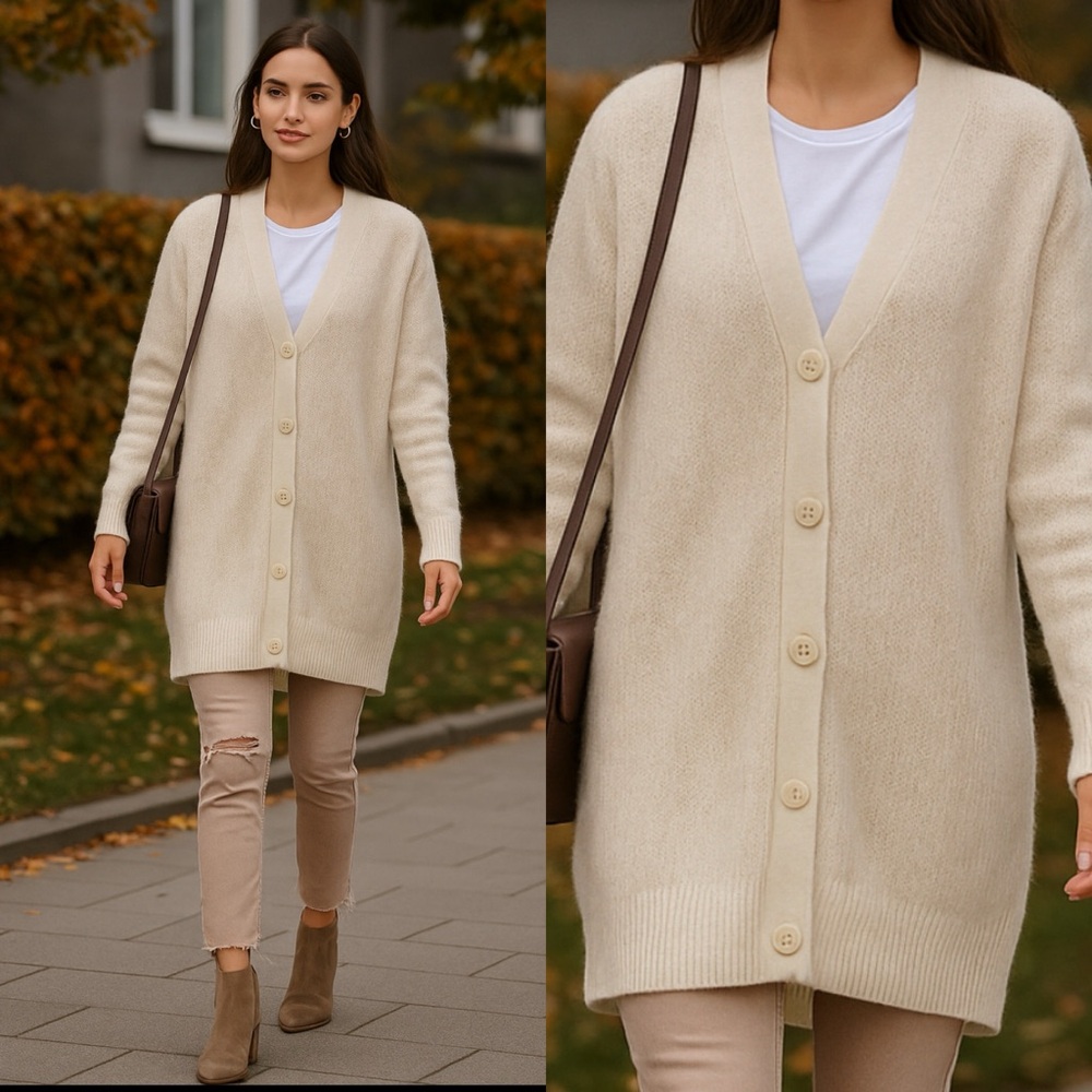 Cabi Book Club Cardigan Ivory size XS Women's clothing